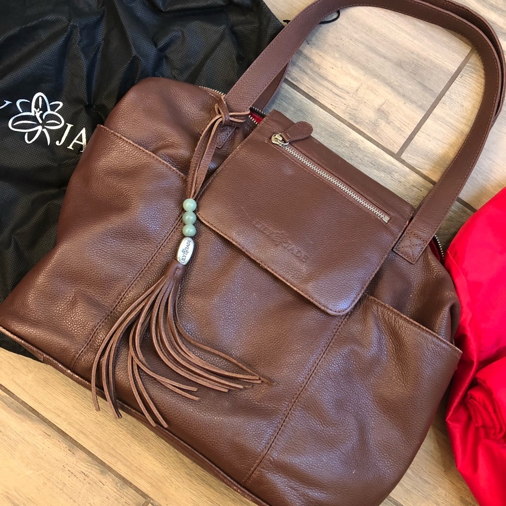 Lily Jade Madeline Diaper Bag in Brandy